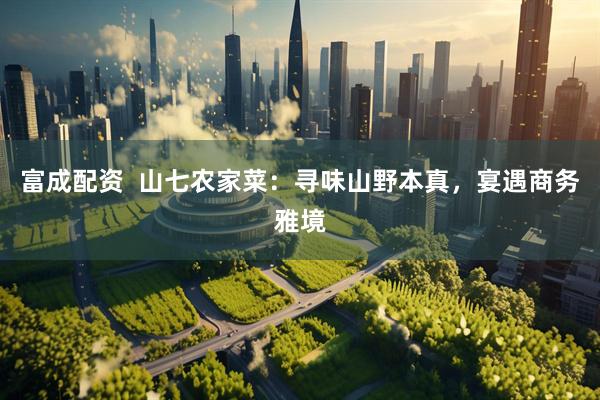 富成配资  山七农家菜：寻味山野本真，宴遇商务雅境